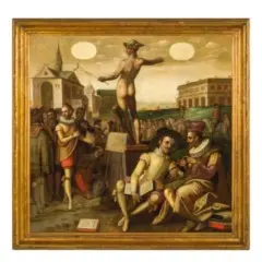 Jan van der Straet, Mercurio protettore delle Arti, oil on canvas