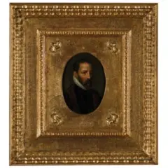 Ritratto di gentiluomo by François Clouet, oil on panel ovale, offered Jun 2020