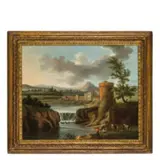 Paolo Anesi, Veduta del Tevere con il Monte Soratte