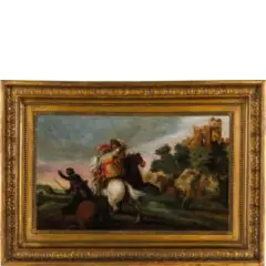 Jan Jacobsz. van der Stoffe, Scontro di cavalleria, oil on panel