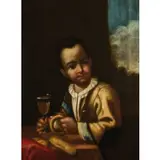 Antonio Amorosi, Bambino con ciambelle e bicchiere