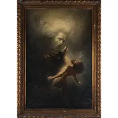 Karl Wilhelm Diefenbach, Hadamar, 1851 - Capri, 1913 / Non uccidere / Firmato Diefenbach, Capri e datato 1903 in basso a destra, oil on canvas