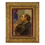 Luigi Rossi, Castagnola di Lugano, 1853 - Sala Capriasca, 1923 / Il fervente / Firmato L Rossi in basso a destra, oil on canvas