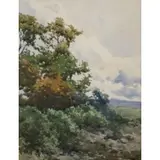 Torino, 1845 - Roma, 1924 / Paesaggio con alberi / Firmato F Petiti in basso a sinistra by Filiberto Petiti, watercolour on paper, offered Jun 2020