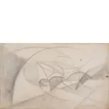 Giacomo Balla, Torino 1871 - Roma 1958 / Colpo di fucile domenicale, 1918, pencil on paper