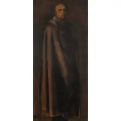 Ferrara 1890 - Appiano Gentile 1972 / Personaggio della Commedia Antica, 1945-46 by Achille Funi, tempera on paper applicata on canvas, offered Jul 2020