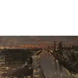 Giacomo Balla, Torino 1871 - Roma 1958 / Vasca a Villa Borghese al tramonto, 1926