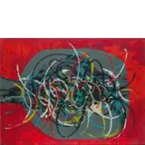 Roberto Crippa, Milano 1921 - Bresso 1972 / Senza titolo, 1954, oil on canvas