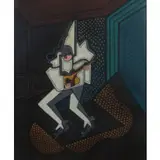 Pippo Oriani, Torino 1909 - Roma 1972 / Pulcinella, oil on canvas