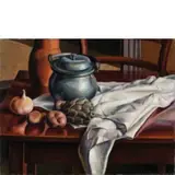Mario Tozzi, Fossombrone 1895 - St. Jean-du-gard 1979 / Le porte-diner en étain, 1926, oil on canvas