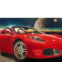 Roma 1956 / Supercar n.12, 2019 by Augusta Axis, oil on canvas, offered Jul 2020
