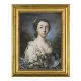 Francis Cotes, Ritratto di Mrs. Brogdon / Firmato e datato Cotes Pinxit 1752 in alto a destra, pastel on paper