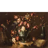 Vaso fiorito by Maestro dei fiori guardeschi, oil on canvas, offered Sep 2020