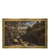 Paesaggio romano by Andrea Locatelli, oil on canvas, offered Sep 2020