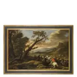 Giuseppe Graziani, Battaglia, oil on canvas