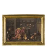 Gian Domenico Valentini, Laboratorio dell'alchimista, oil on canvas