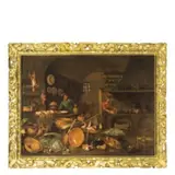 Gian Domenico Valentini, Interno di cucina, oil on canvas