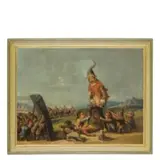 Episodio dei viaggi di Gulliver by Enrico Albrici, oil on canvas, offered Sep 2020
