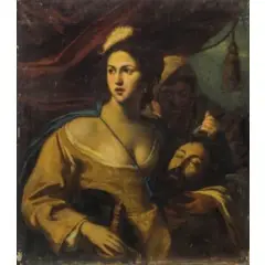 Massimo Stanzione, Giuditta con la testa di Oloferne, oil on canvas