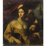 Massimo Stanzione, Giuditta con la testa di Oloferne, oil on canvas