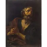 San Pietro penitente by Cesare Fracanzano, oil on canvas, offered Sep 2020