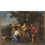Rebecca al pozzo by Guillaume Courtois, oil on canvas, offered Sep 2020