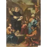 Pietro Lucatelli, Predica di San Vincenzo Ferreri, oil on canvas