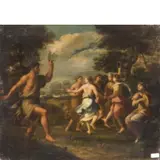 Gian Domenico Cerrini, Scena mitologica, oil on canvas