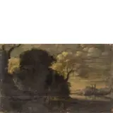 Jan de Momper, Paesaggio, oil on canvas