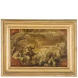 Francesco Maffei, Bozzetto raffigurante la Predica di San Paolo, oil on panel