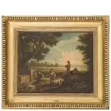 Pastori alla fonte by Andrea Locatelli, oil on canvas, offered Sep 2020