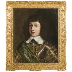 John Michael Wright, Ritratto di giovane, oil on canvas applicata on panel