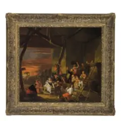 Egbert van der Poel, Adorazione dei pastori / Firmato, oil on panel