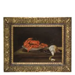 Sebastian Stoskopff, Natura morta con aragoste e limone, oil on canvas