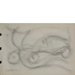 Ugo Gianattasio, Roma, 1888 - Torino, 1958 / Senza titolo, 1920, charcoal on paper