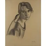 Mario Tozzi, Fossombrone 1895 - St. Jean-du-gard 1979 / Studio, 1924, charcoal on paper applicata on canvas