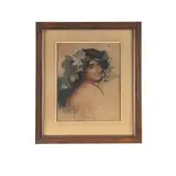 Basilio Cascella, Pescara 1860 - Roma 1950 / Ritratto di giovane donna, 1924