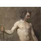 Vespasiano Bignami, Cremona 1841 - Milano 1929 / Senza Titolo, oil on cardboard