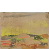 Aligi Sassu, Milano 1912 - Palma di Maiorca 2000 / Paesaggio del Pamplonita Colombia