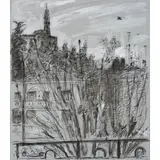 Mario Cavaglieri, Rovigo 1887 - Peyloubere 1969 / Scorcio di Bologna, 1956