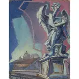 Enrico Prampolini, Modena 1896 - Roma 1956 / San Pietro da Castel Sant'Angelo (ponte), 1943