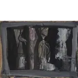 Mario Sironi, Sassari 1885 - Milano 1961 / Composizione, 1954, mixed media on paper applicata on canvas