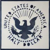 Franco Angeli, Roma 1935 - 1988 / Half Dollar (Antipittura), anni ¿80