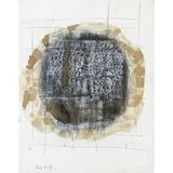 Giorgio Celiberti, Udine 1929 / Sfera pitagorica, mixed media on paper riportata on panel