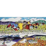 Daniele Contavalli, Siena 1964 / Non si corre sempre allo stesso modo, 2014, mixed media on canvas
