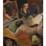 Ugo Attardi, Genova 1923 - Roma 2006 / Triste era l'accorto Gregorio quando violavano le aristocratiche