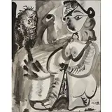 Pablo Picasso, Malaga 1881 - Mougins 1973 / Senza Titolo, 1972, mixed media on paper