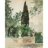 Roma 1846 - 1911 / Palazzo Corsini / Firmato H Coleman in basso a sinistra e datato 1873 in basso a destra by Enrico Coleman, Acquarello su carta, offered Dec 2020