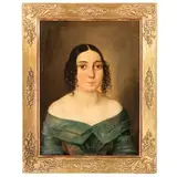 Wildenfels, 1788 - Monaco di Baviera, 1868 / Ritratto della soprano Erminia Frezzolini / Firmato Vogelstein e datato 43 in basso a destra by Carl Christian Vogel von Vogelstein, oil on canvas, offered Dec 2020