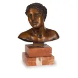 Vincenzo Gemito, Napoli, 1852 - 1929 / Testa di giovane donna / Firmato V Gemito sul retro